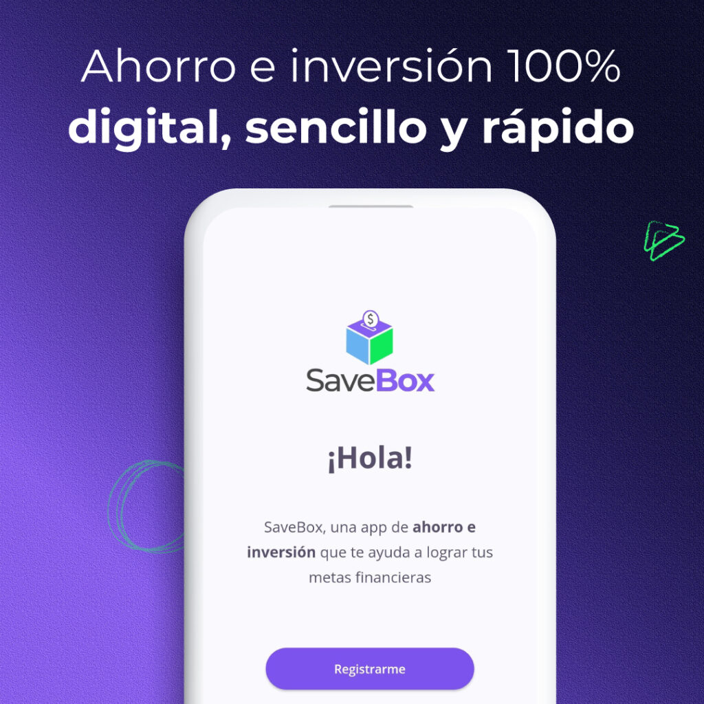 Vista de la aplicación de SaveBox.