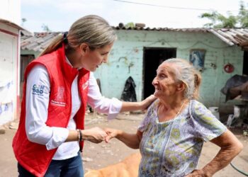 Margarita Moreno González priorizo conocer la situación de la gente luego del sismo.