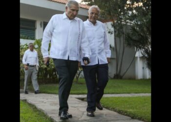 Adán Augusto López y el gobernador de Nayarit