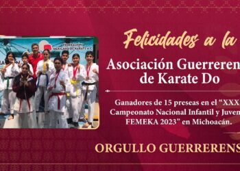 Jóvenes guerrerenses destacan con 15 preseas en competencia nacional de Karate Do
