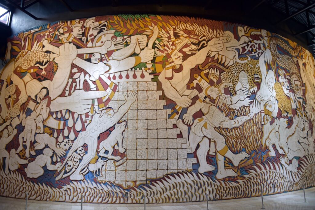 Develan mural dedicado a cultura prehispánica