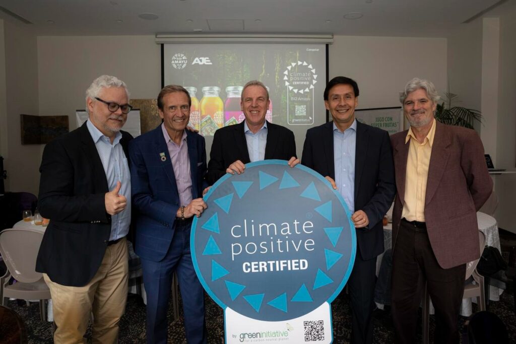 Grupo AJE: Con la obtención del Certificado Climate Positive para BIO Amayu, reafirmamos nuestro compromiso