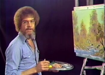 Subastarán obra que pintó artista Bob Ross en televisión