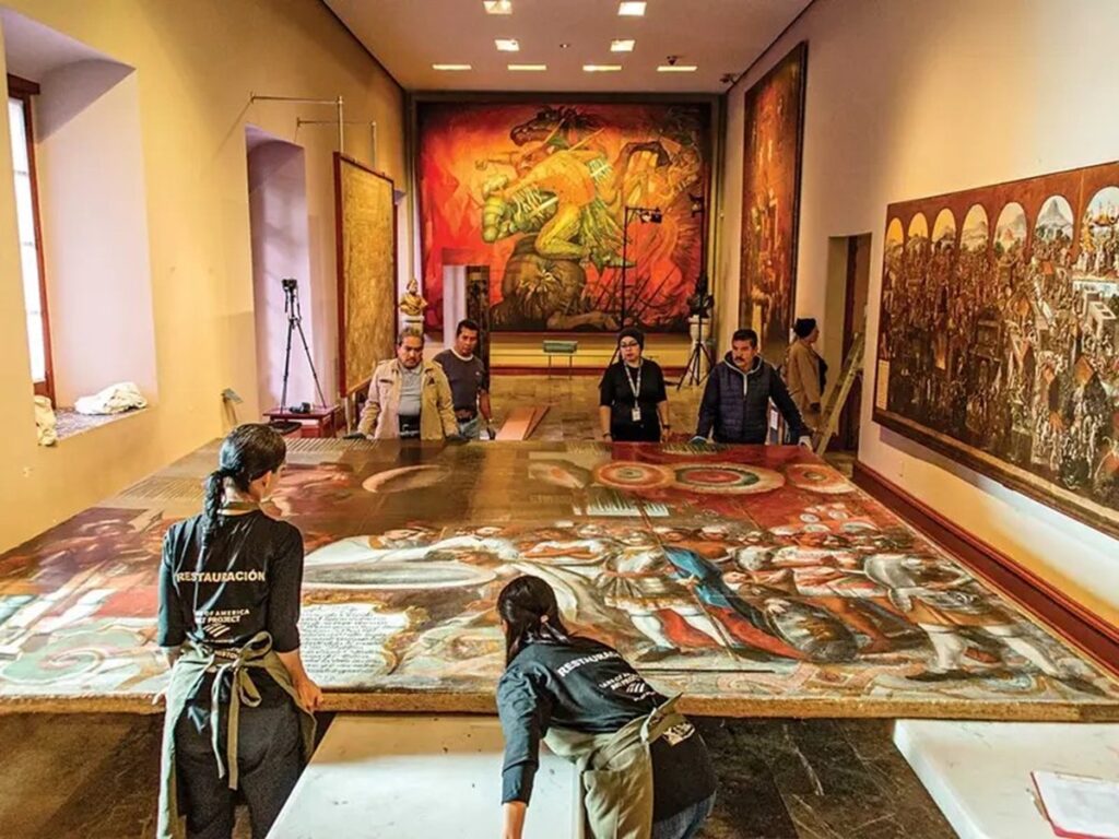 Con financiamiento de Bank of America, el INAH intervendrá obras del Museo Nacional de Historia