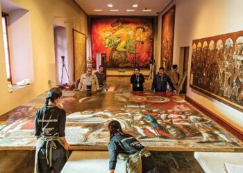 Con financiamiento de Bank of America, el INAH intervendrá obras del Museo Nacional de Historia