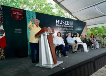 Presidente inaugura Museo de Sitio de Edzná, en Campeche
