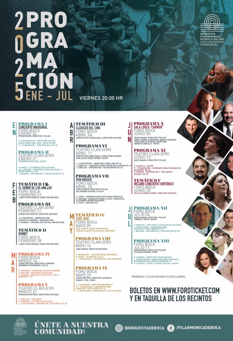 Primera Temporada de Conciertos 2025 en Veracruz: Patricia Lobeira Rodríguez