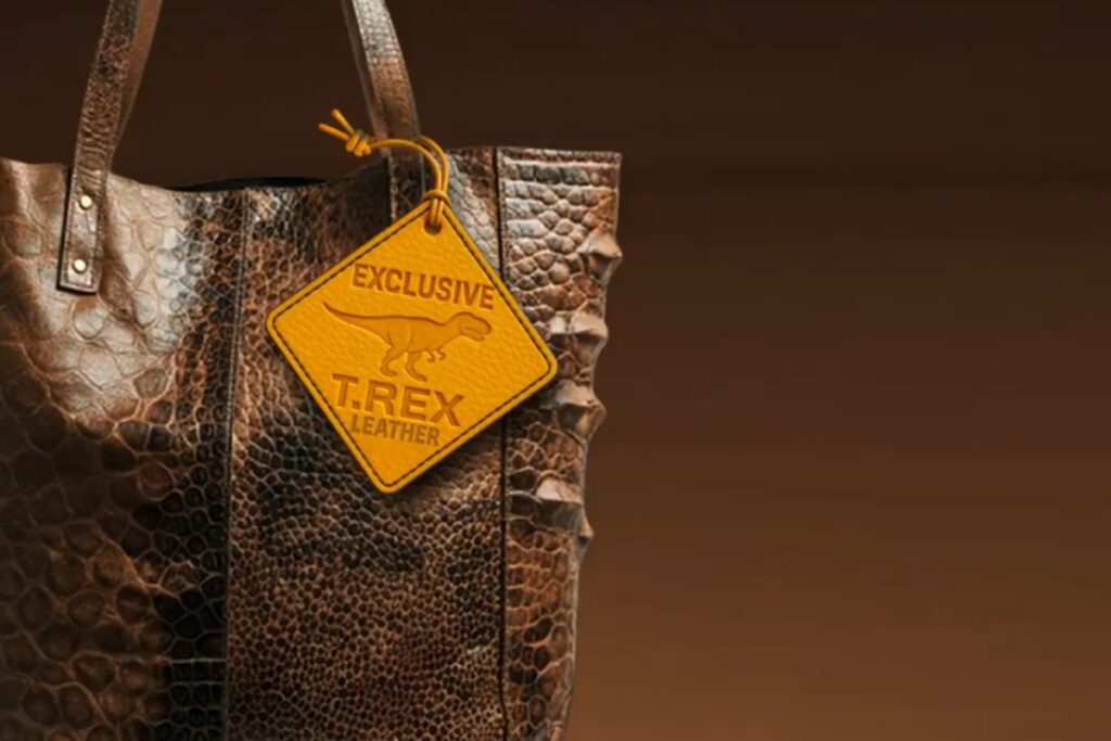 Estas empresas piensan replicar "cuero" de T-Rex para hacer carteras y bolsos