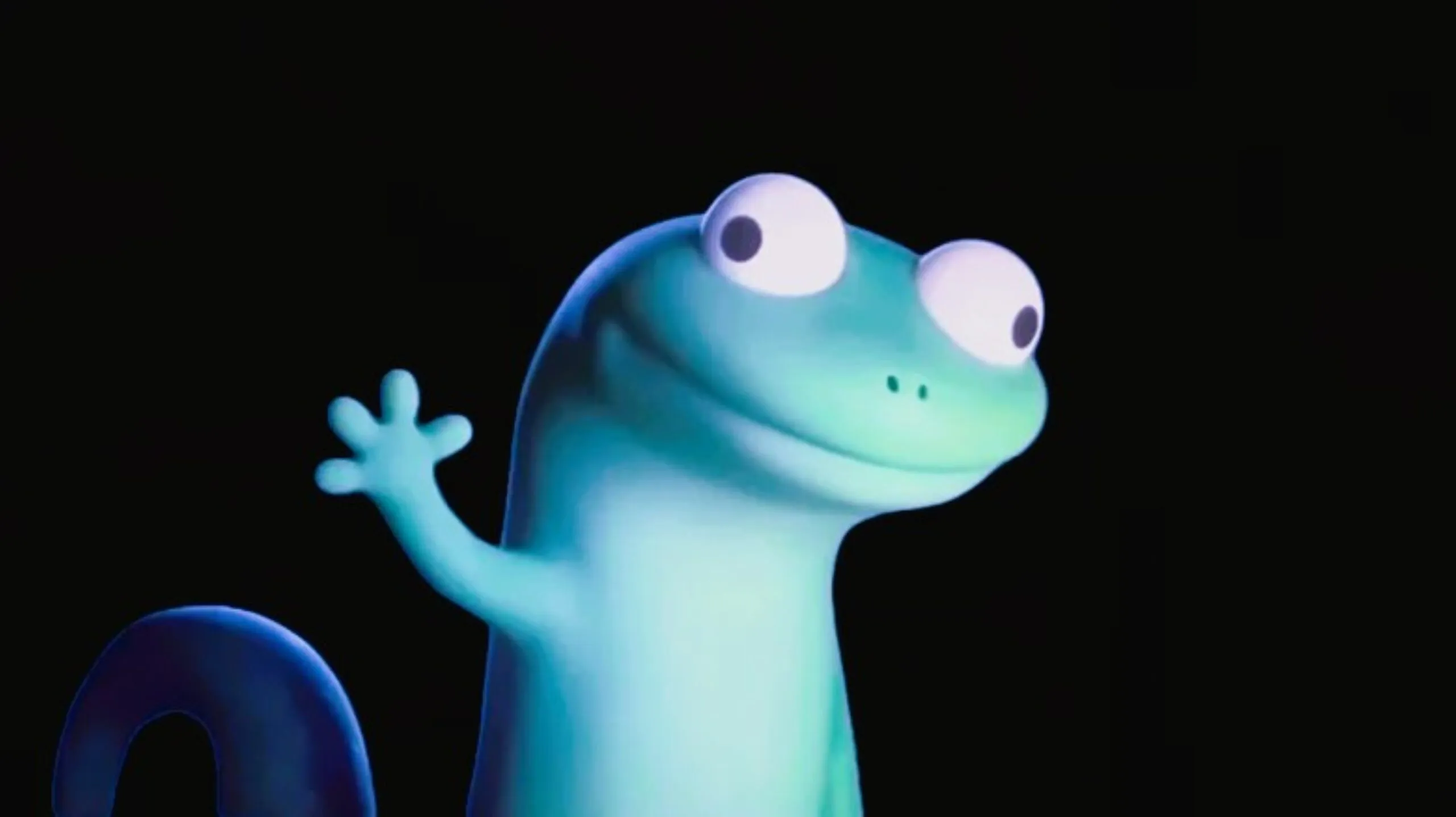 Imagen de la lagartija verde de Pixar aparecida en la escena postcréditos de la película “Elio”, convertida en meme viral en TikTok con la frase repetida “lizard lizard lizard”, fenómeno cultural que impulsa la conversación sobre Pixar, Elio y Hoppers.