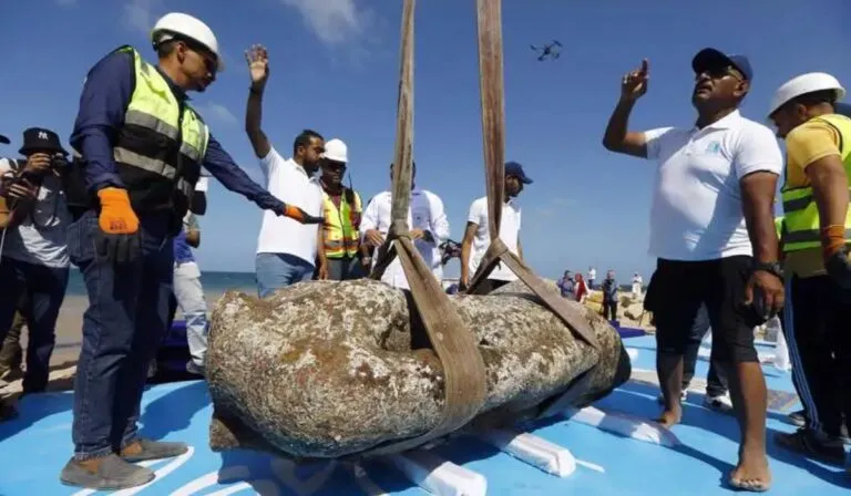 Egipto rescata parte de la ciudad perdida de Canopo, hundida hace más de dos mil años