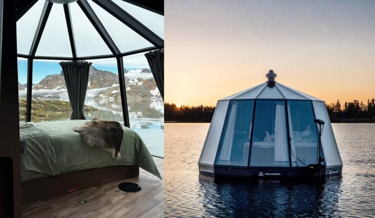 El Airbnb más remoto del planeta: una cabaña flotante en Groenlandia