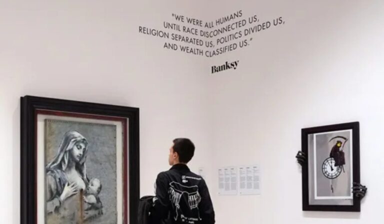 Banksy llega al Moco Barcelona con una Virgen María que incomoda y provoca