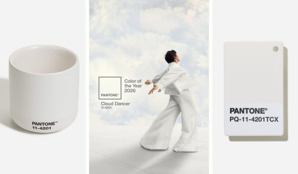 Cloud Dancer: el blanco que promete calma total es elegido Color Pantone del Año 2026