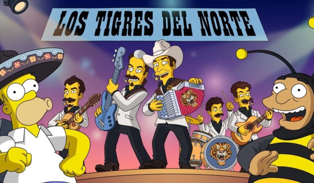 Los Tigres del Norte harán historia en Los Simpson con un corrido original