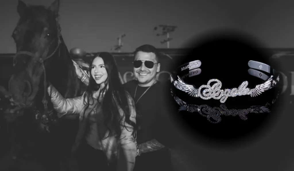 Joyero de Christian Nodal desmiente rumores: el brazalete de diamantes no era un regalo para Ángela Aguilar