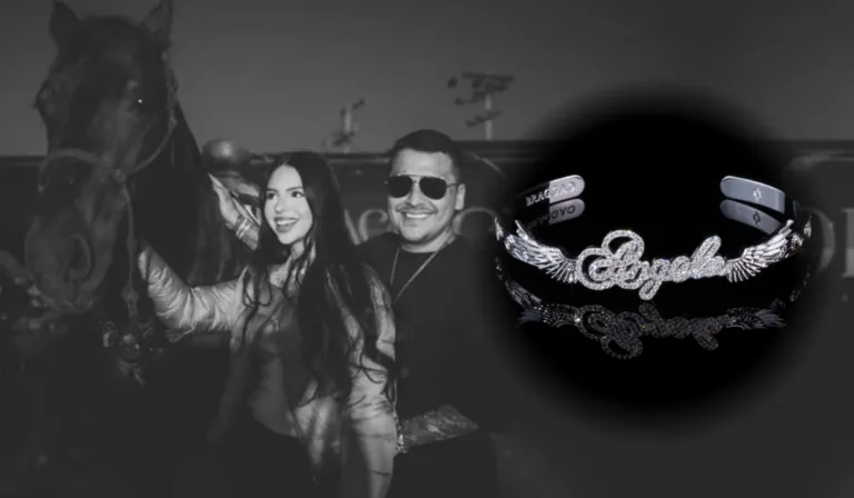 Joyero de Christian Nodal desmiente rumores: el brazalete de diamantes no era un regalo para Ángela Aguilar