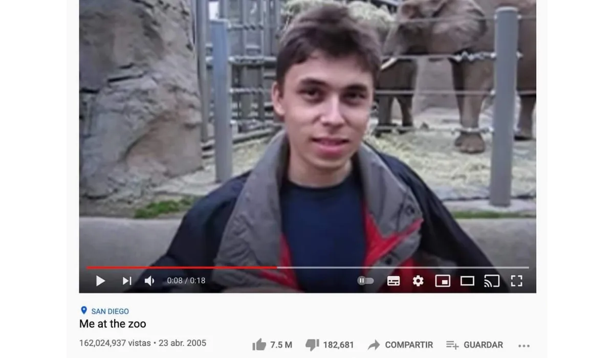 El primer video de YouTube ya es pieza de museo: así celebran el nacimiento de la plataforma