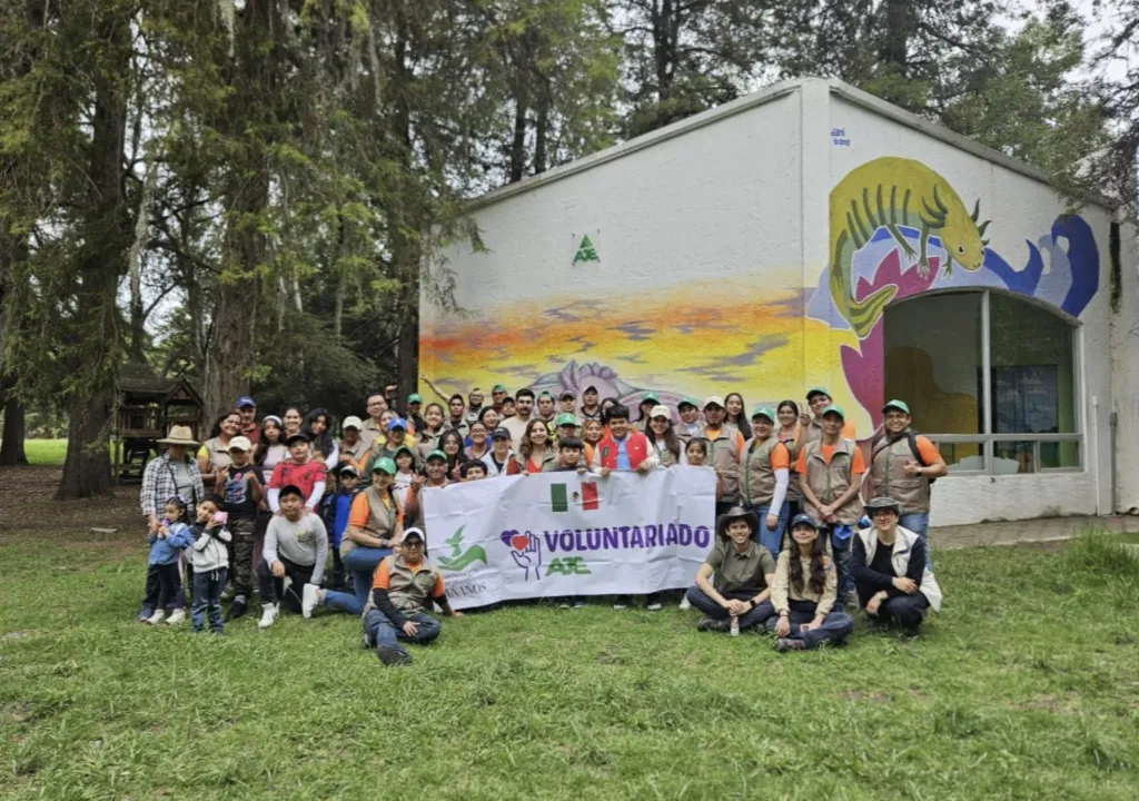Colaboradores de AJEMEX participando en iniciativas sociales y ambientales.