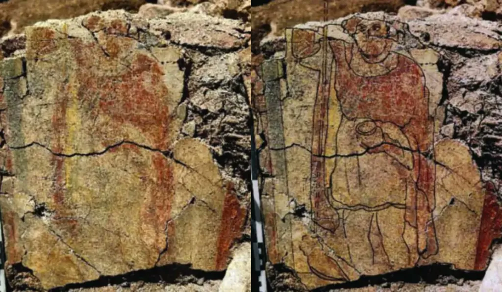 Descubren al “Thor de los galos”: primera pintura de Sucellus revela un templo lleno de tesoros