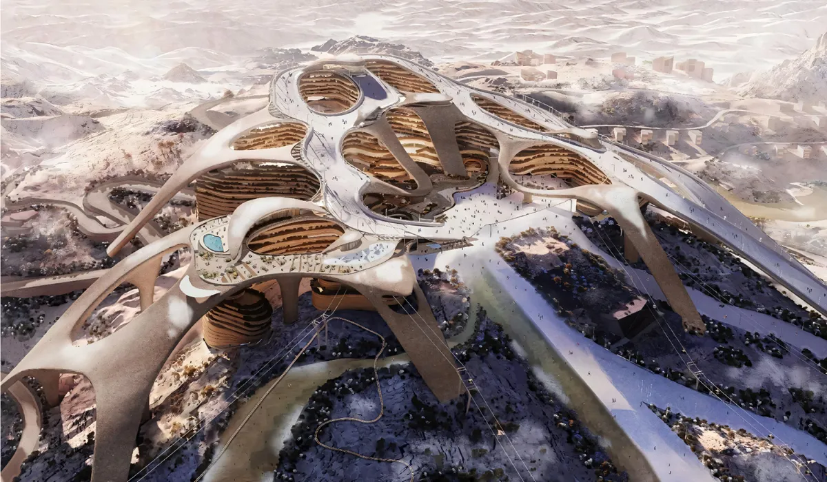 Trojena: la estación de esquí que Arabia Saudí quiere construir en pleno desierto
