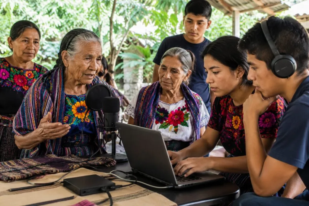 Nahuahablantes de El Salvador participan en un repositorio digital con audios y traducciones para preservar el náhuat como lengua originaria.