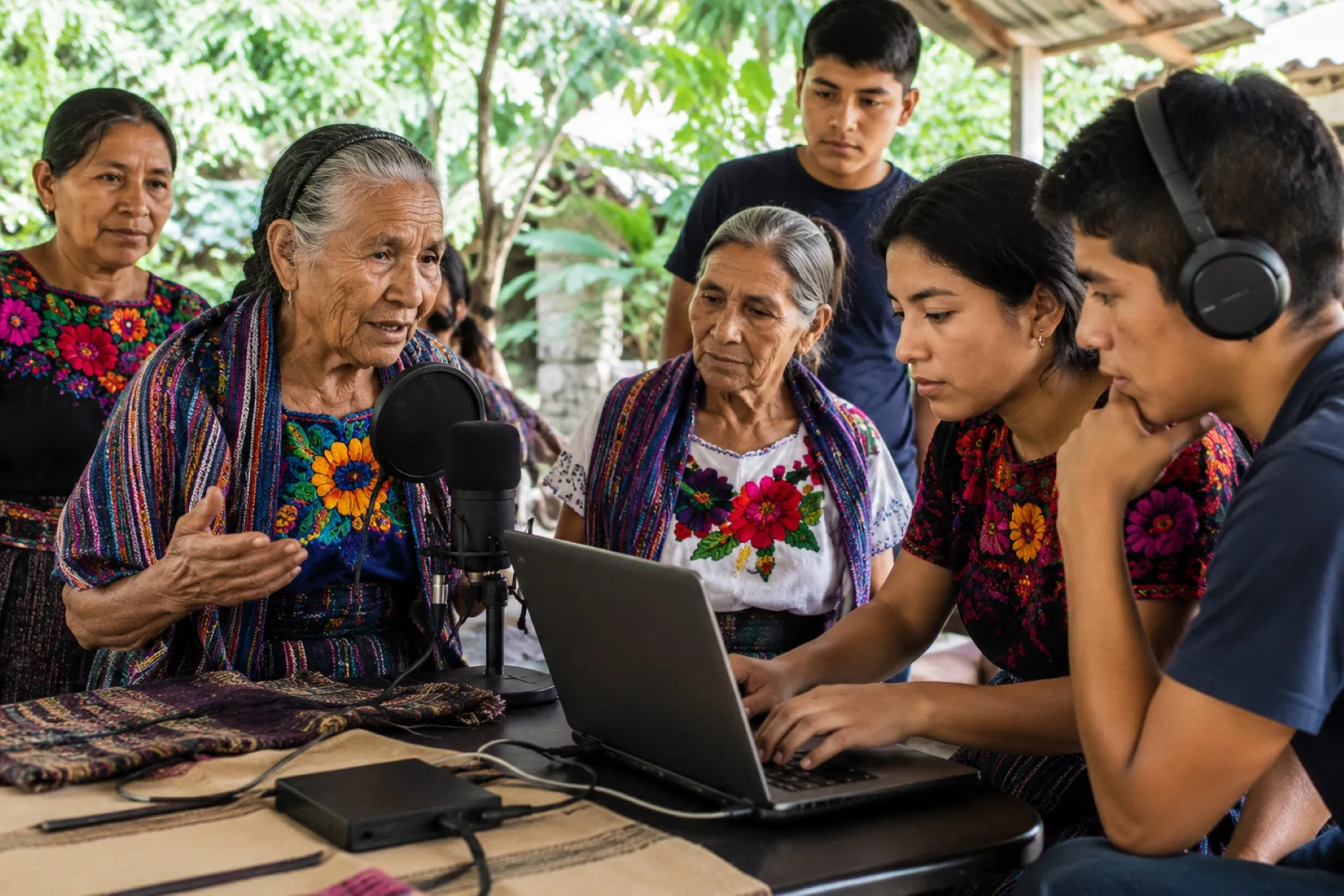 Nahuahablantes de El Salvador participan en un repositorio digital con audios y traducciones para preservar el náhuat como lengua originaria.