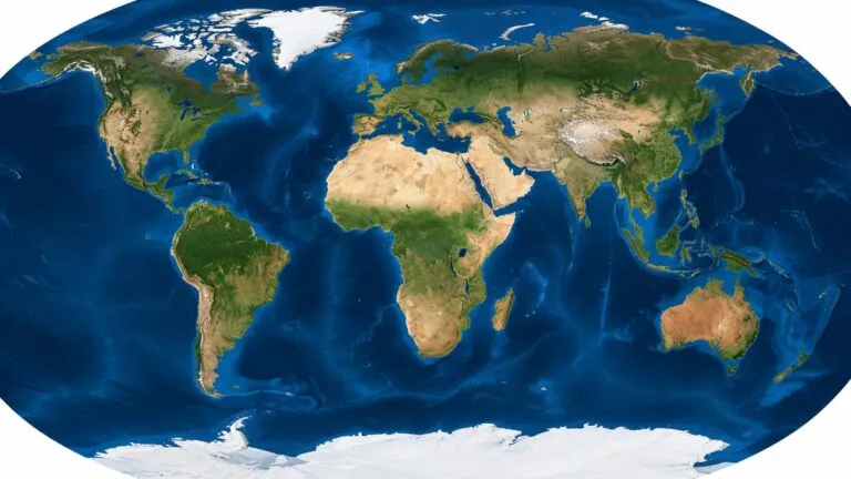 Mapa mundial que representa el tamaño real de África con proporciones más precisas